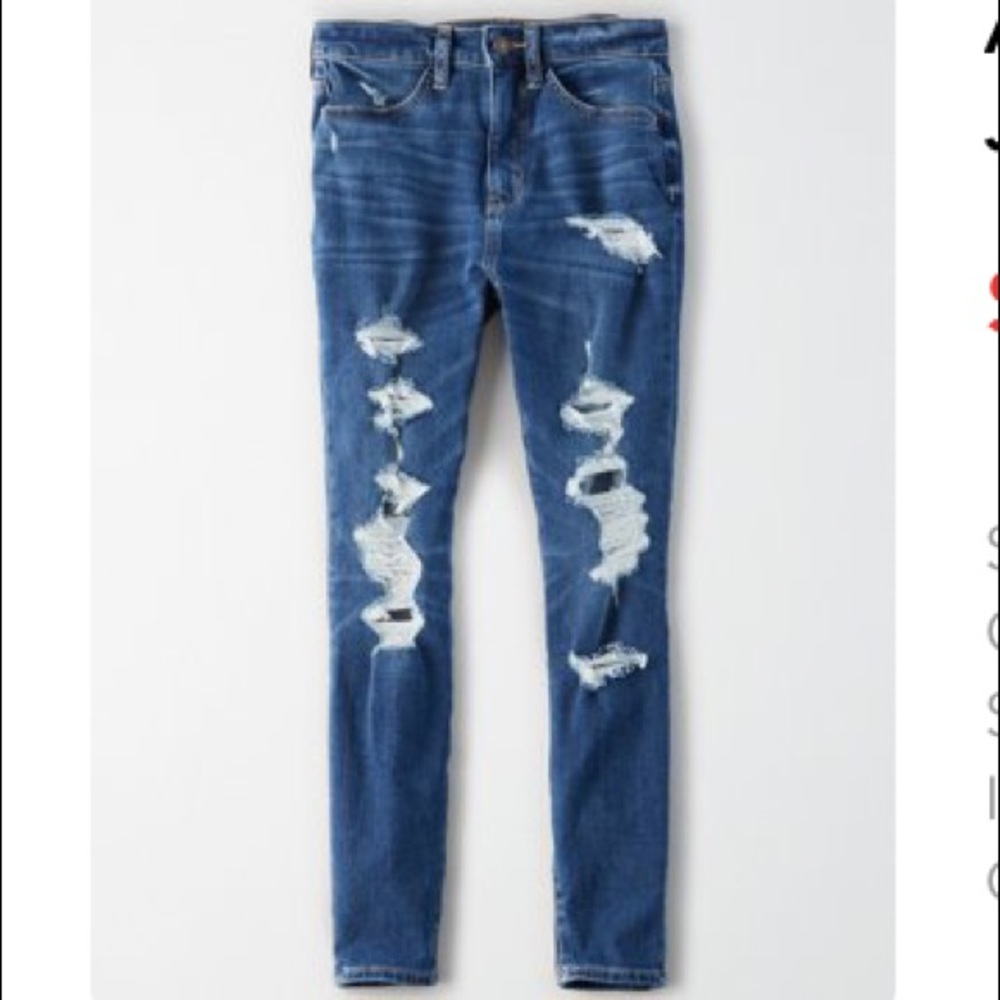 NWT | American Eagle | High Waisted Jeans | Size: 2 | Color: Worn Out Blue